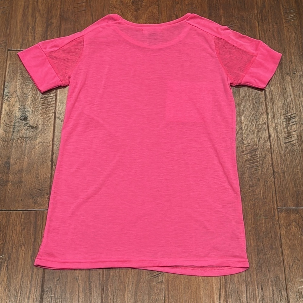 Vibrant Pink See Through T-Shirt - Picture 2 of 8